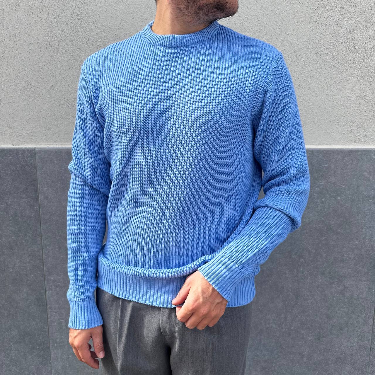 Maglione casual azzurro