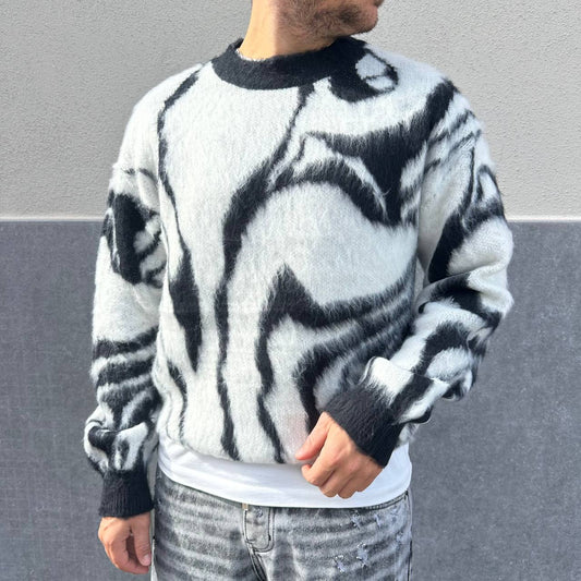 Maglione square bianco