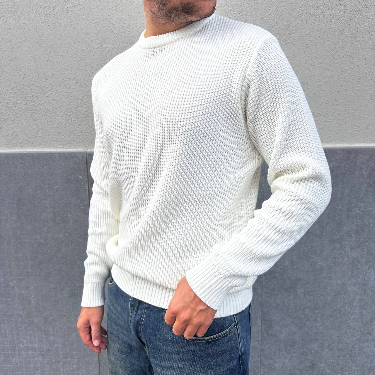 Maglione casual bianco