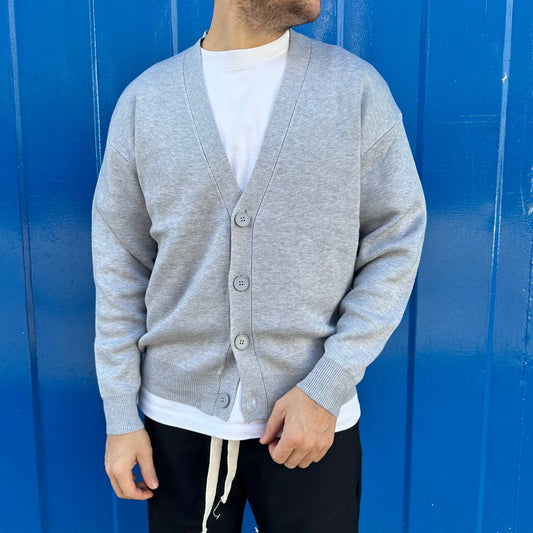 Cardigan Strutturato grigio