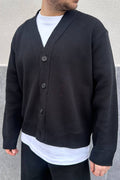 Cardigan in filo nero