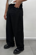 Pantalone Casual In Lino Nero