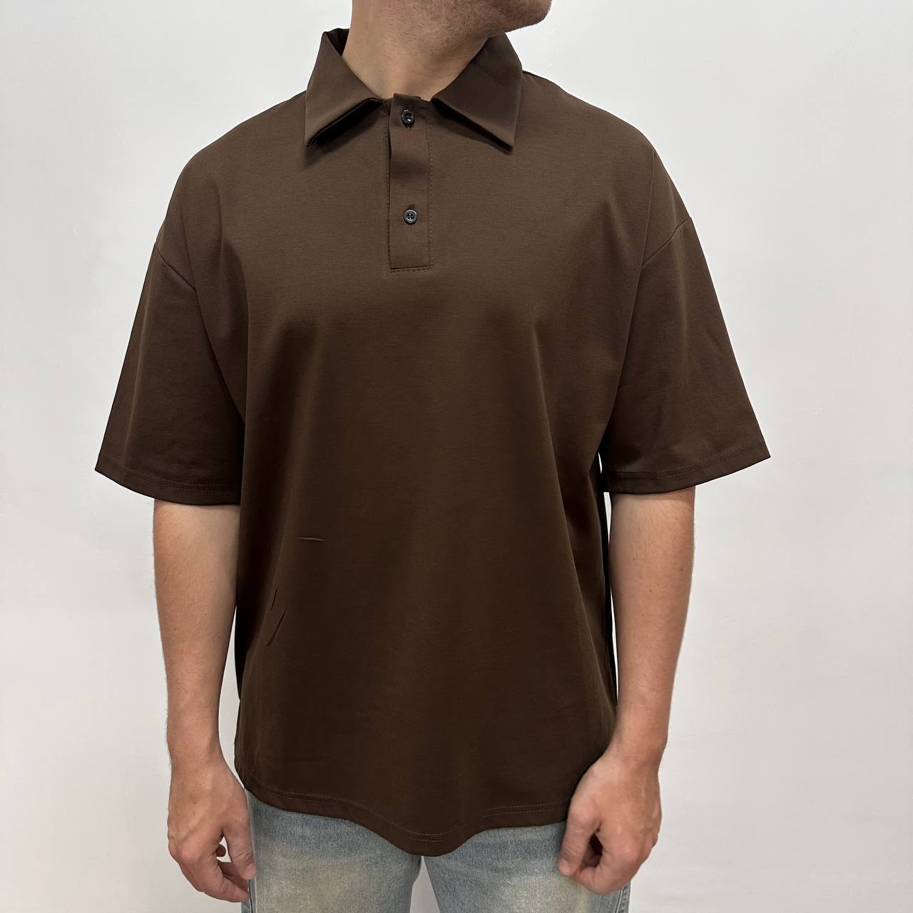 Polo Filo Scozia Marrone