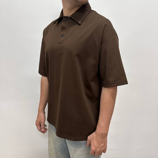 Polo Filo Scozia Marrone