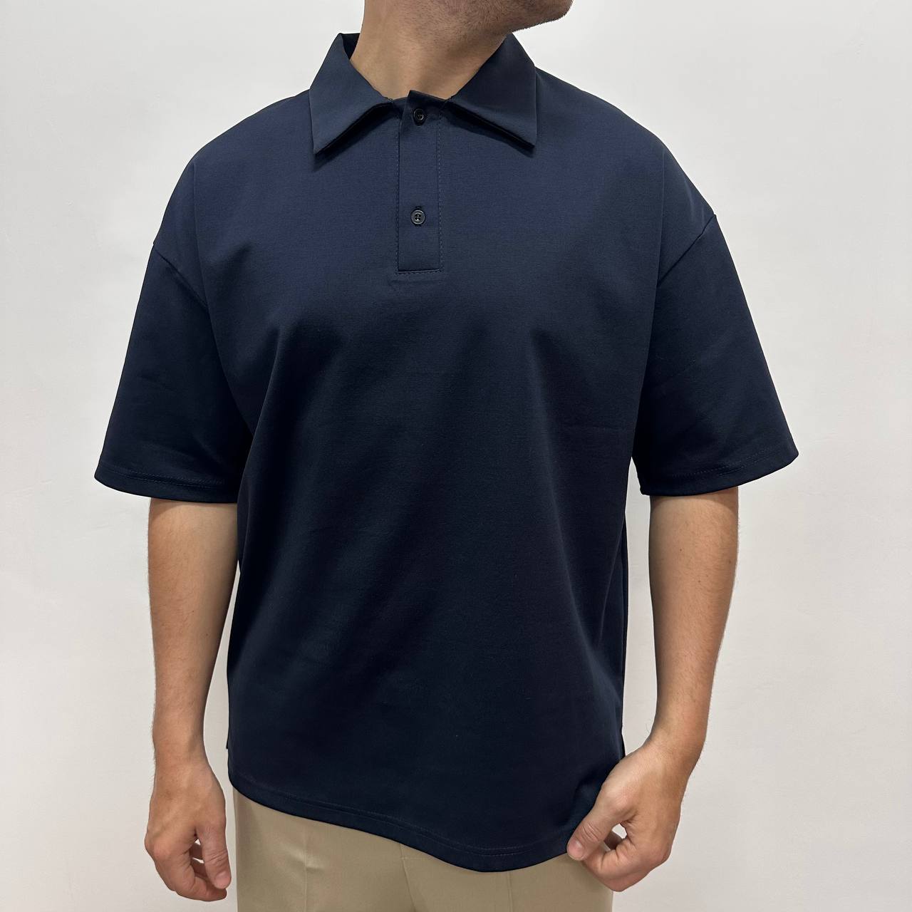 Polo Filo Di Scozia Blu