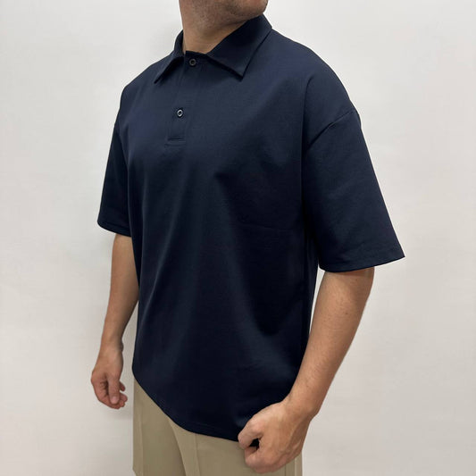 Polo Filo Di Scozia Blu