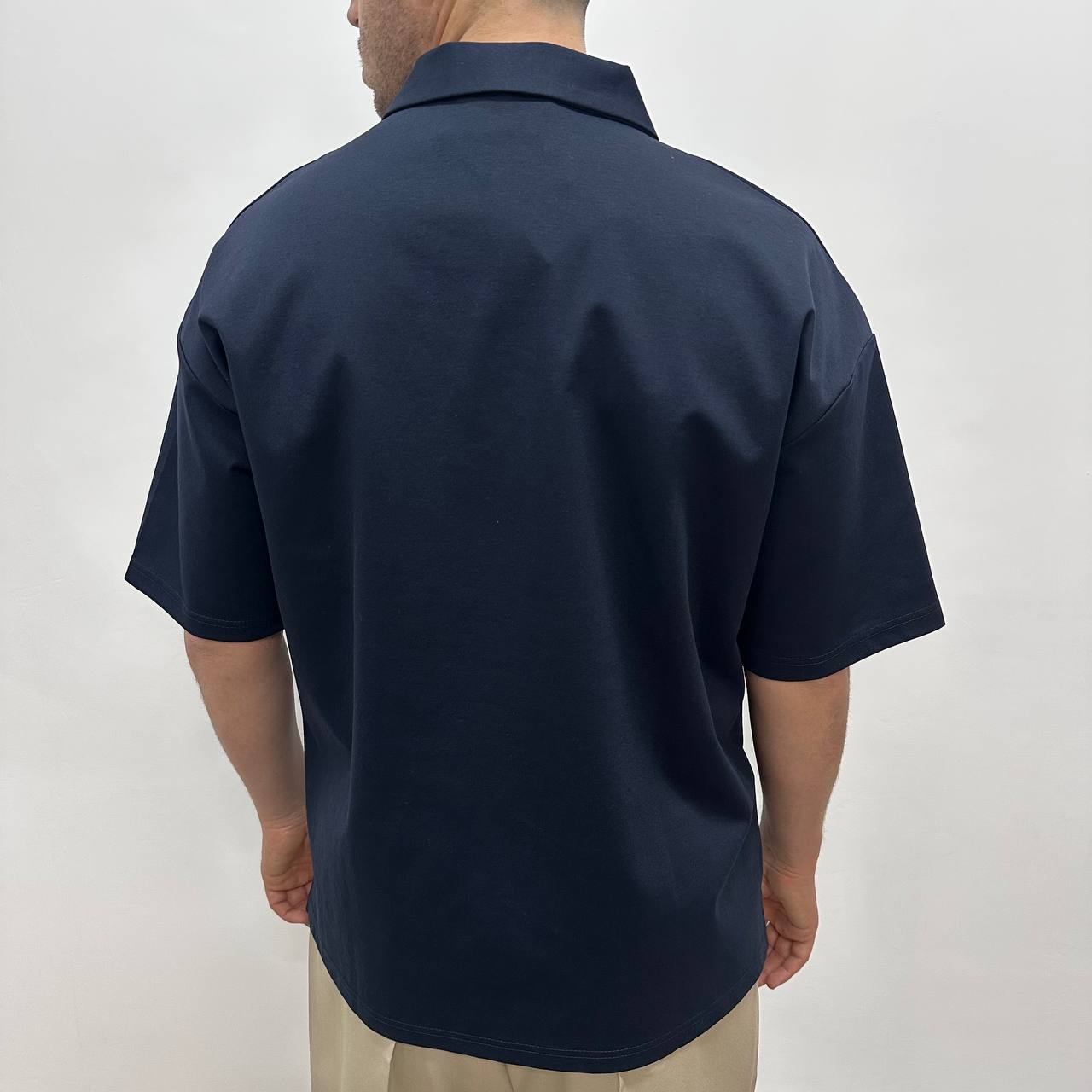 Polo Filo Di Scozia Blu