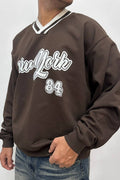 Pullover America Marrone
