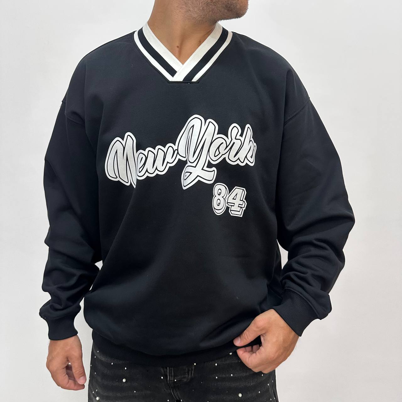 Pullover America Nero