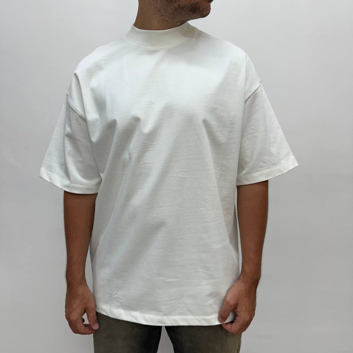 Shirt mezzocollo bianca