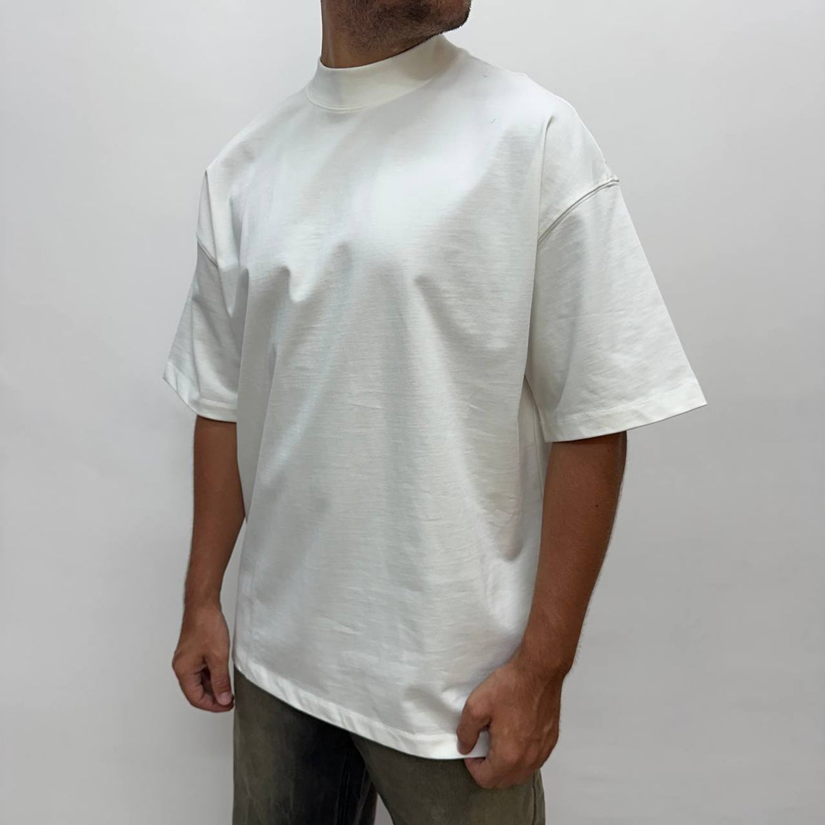 Shirt mezzocollo bianca