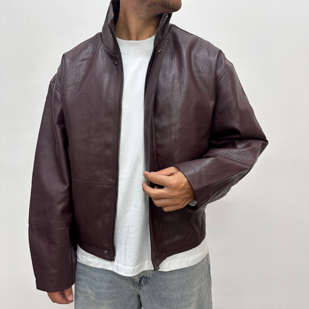 Jacket Crop Bordeaux