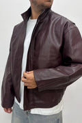 Jacket Crop Bordeaux