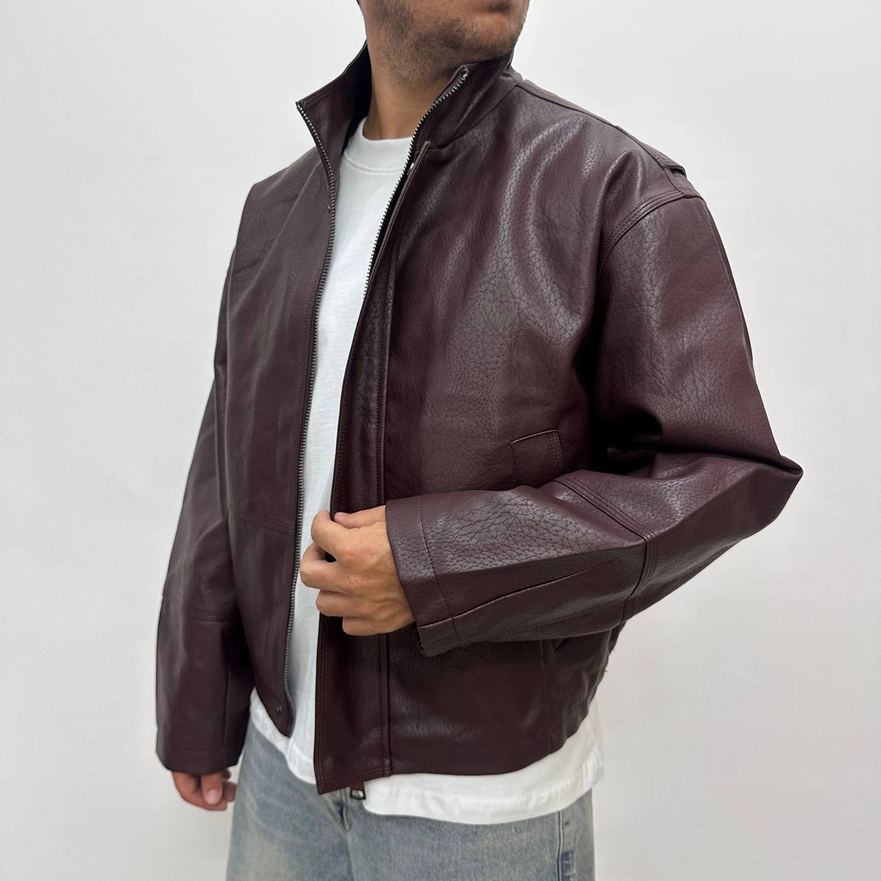 Jacket Crop Bordeaux