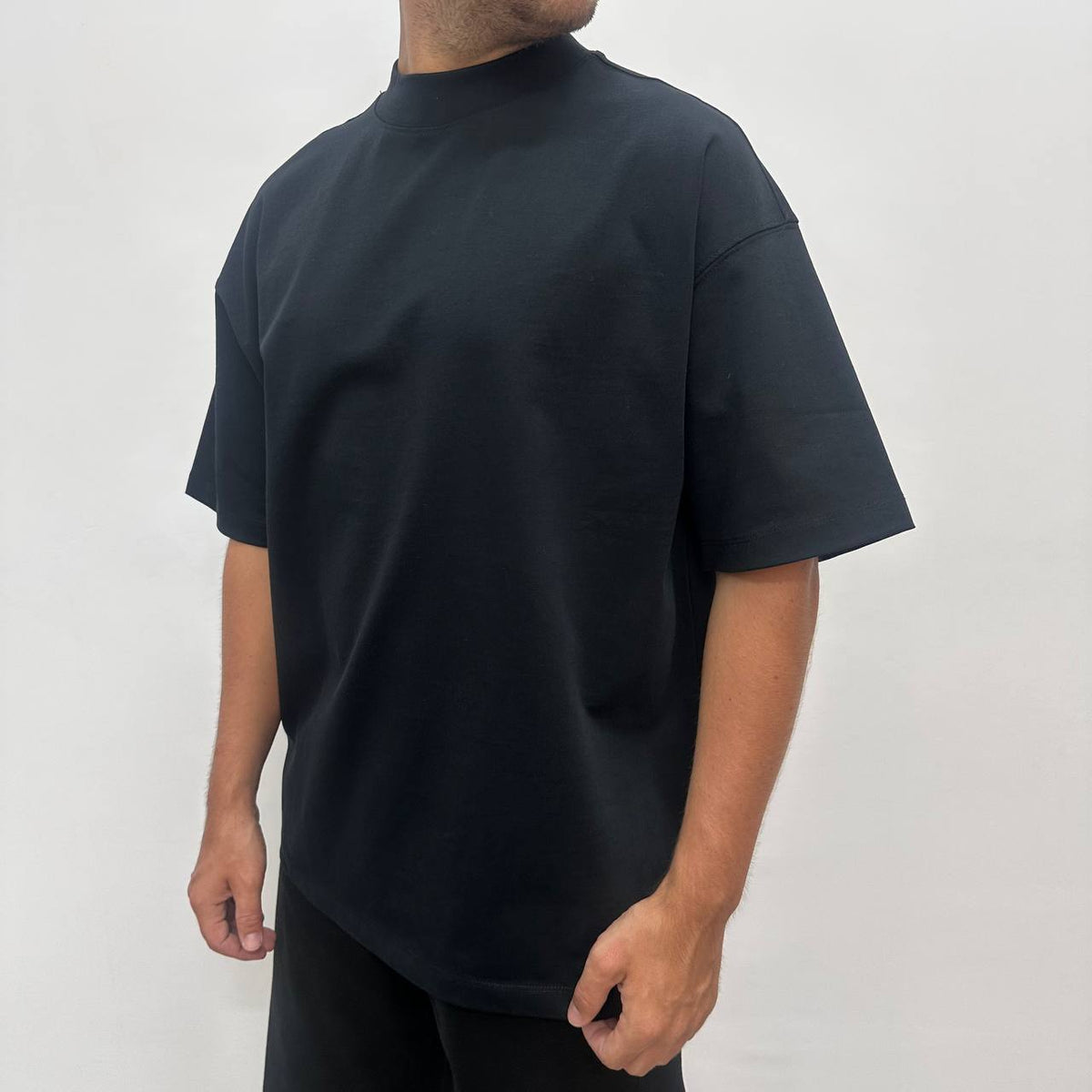 Shirt mezzocollo nera