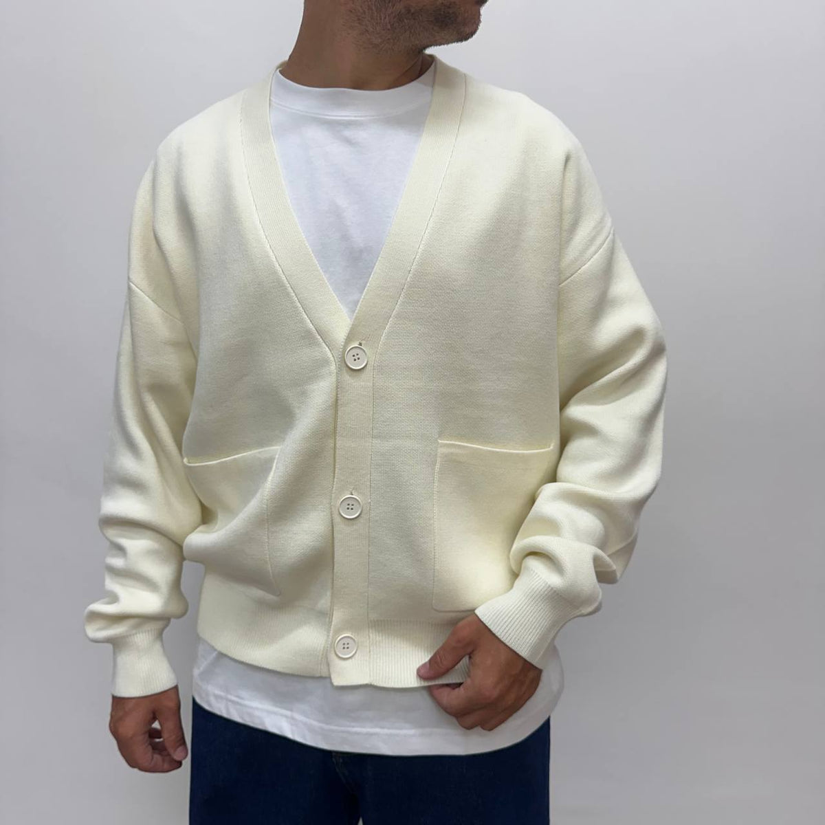 Cardigan Strutturato bianco