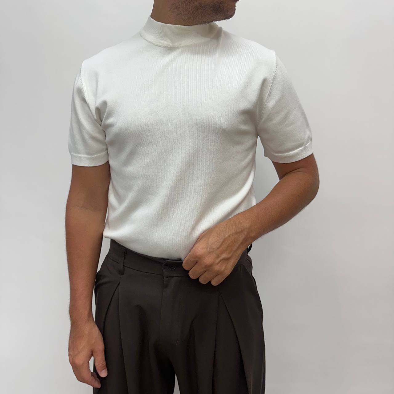 Maglia Mezzocollo Bianca