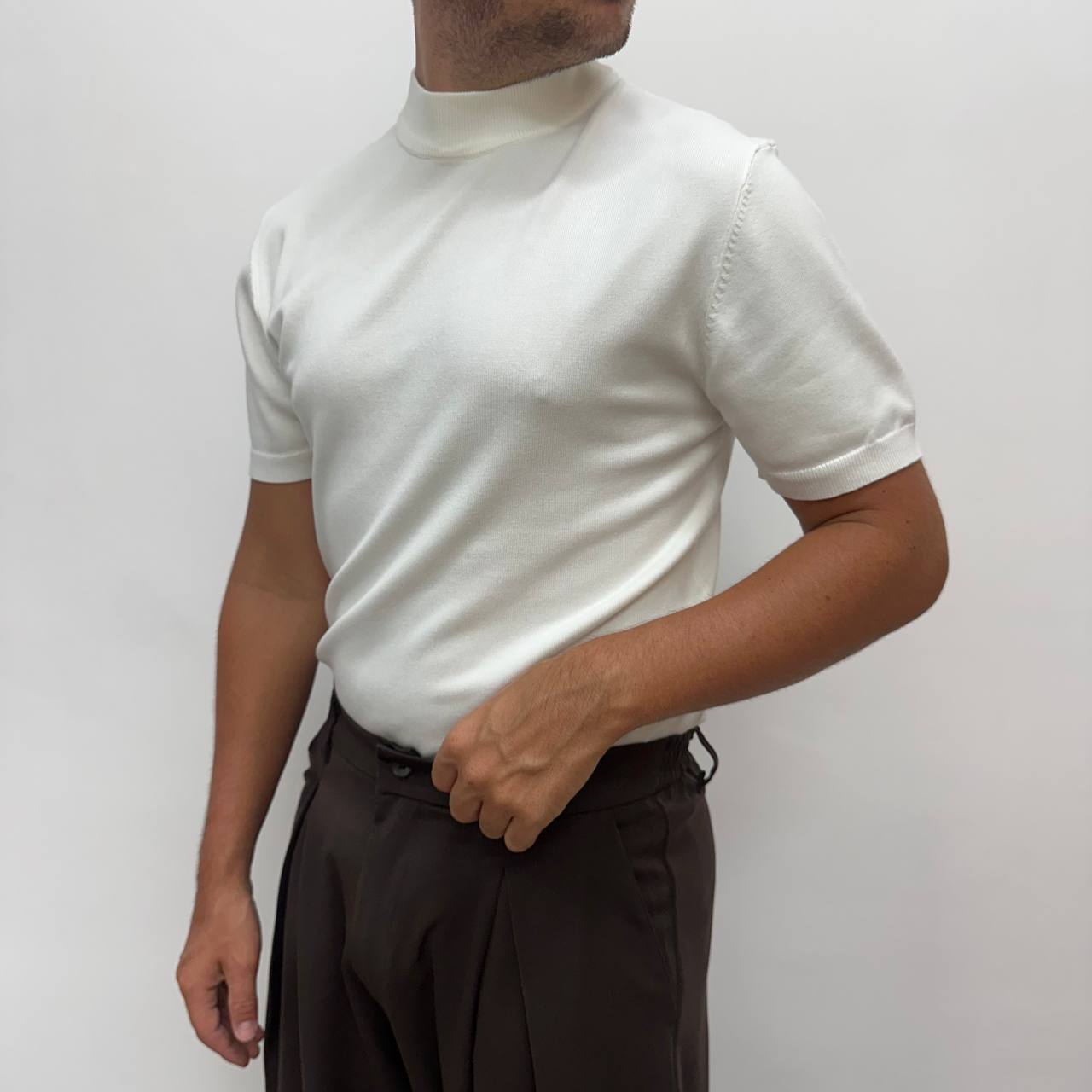 Maglia Mezzocollo Bianca