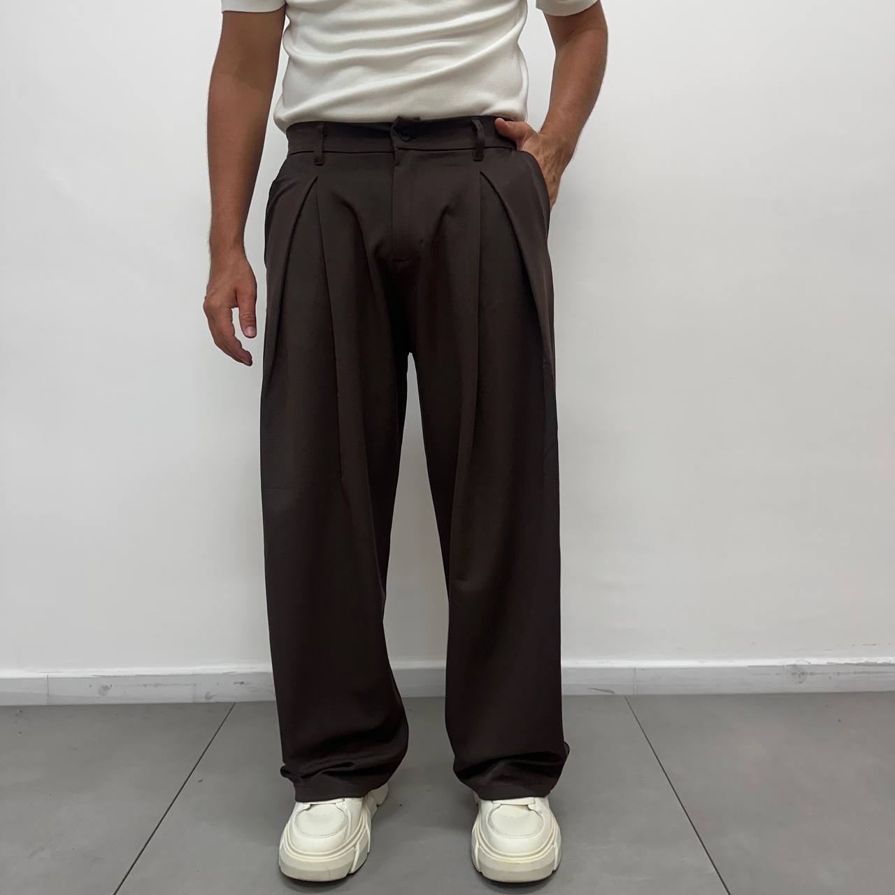Pantalone Balloon Marrone
