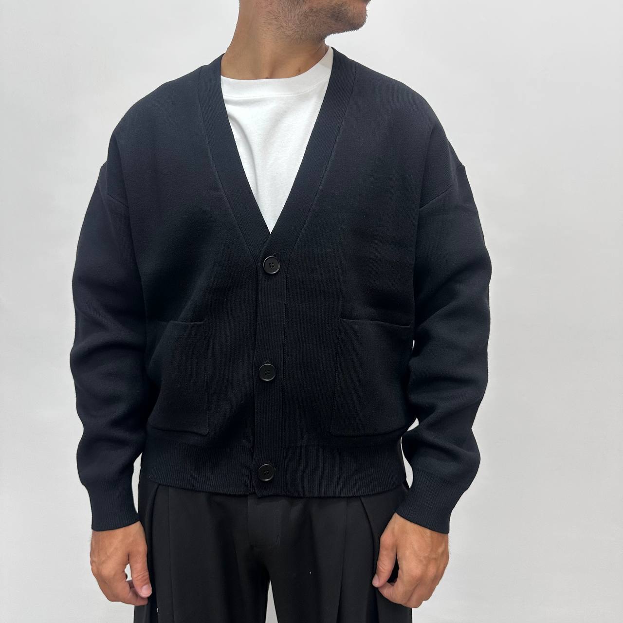 Cardigan Strutturato nero