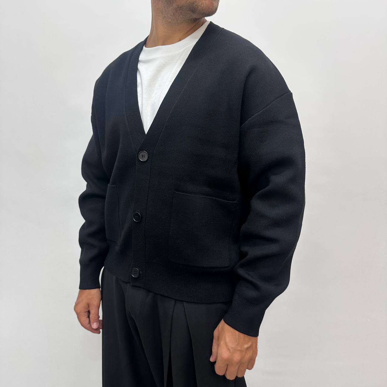 Cardigan Strutturato nero