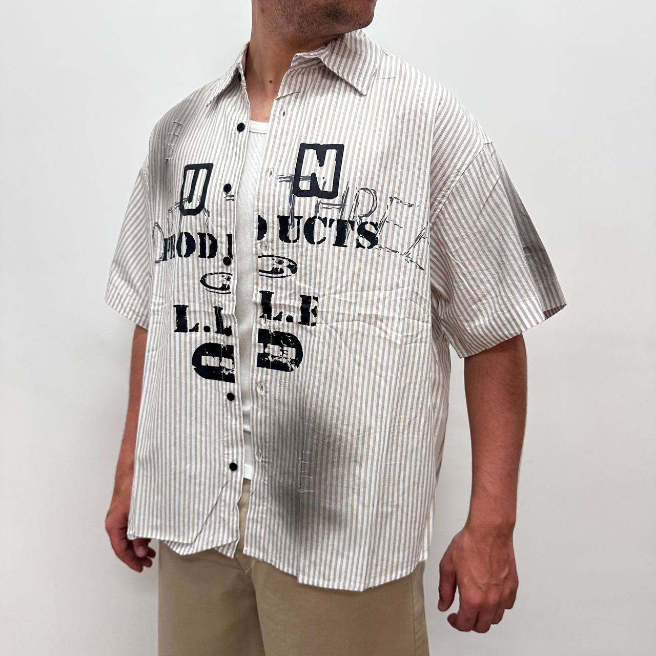 Camicia Over Production Beige