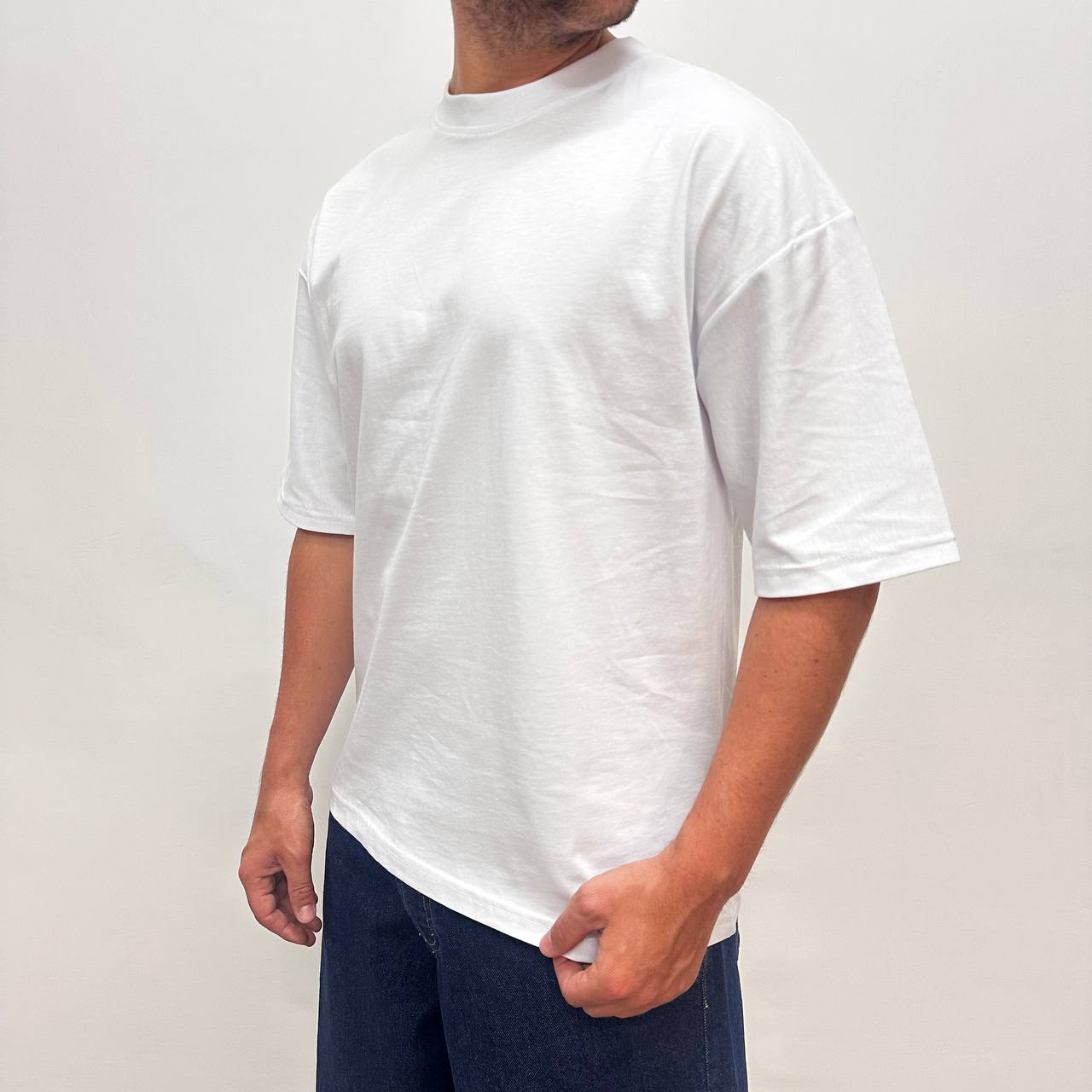 T-shirt feliz bianca
