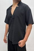 Camicia Scollo V Nero