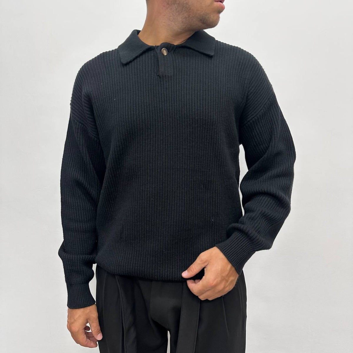 Polo One Botton Nera