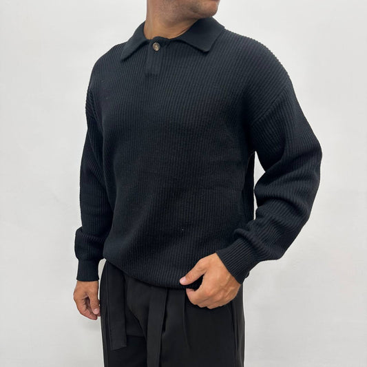 Polo One Botton Nera