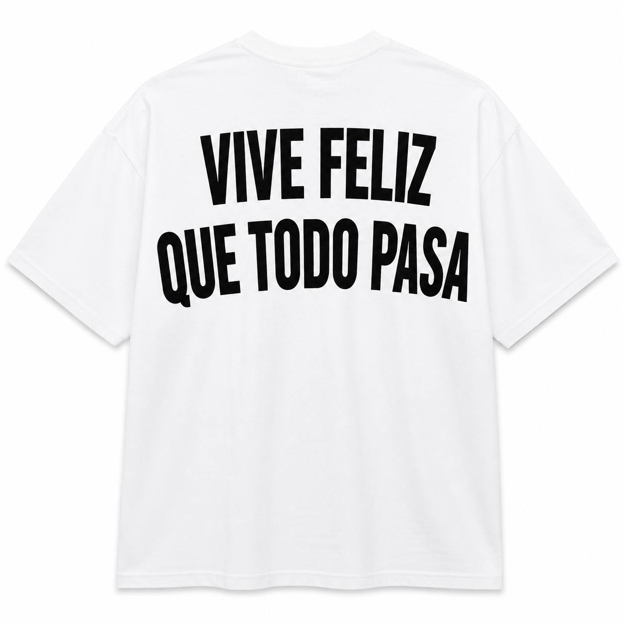 T-shirt feliz bianca
