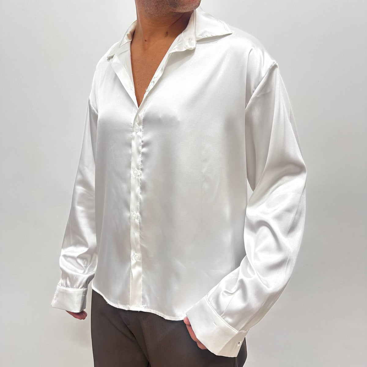 CAMICIA SATIN BIANCA
