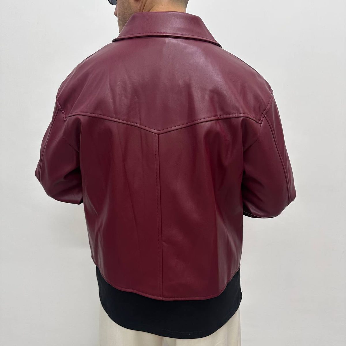JACKET ECOPELLE BORDEAUX