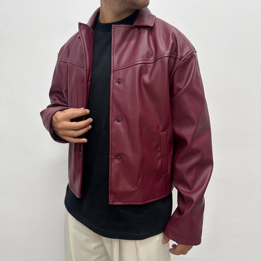 JACKET ECOPELLE BORDEAUX