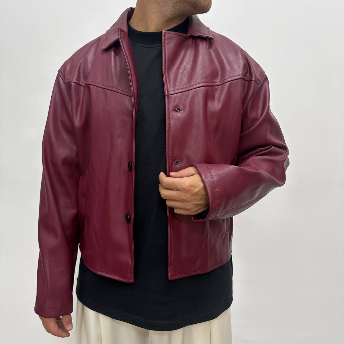 JACKET ECOPELLE BORDEAUX