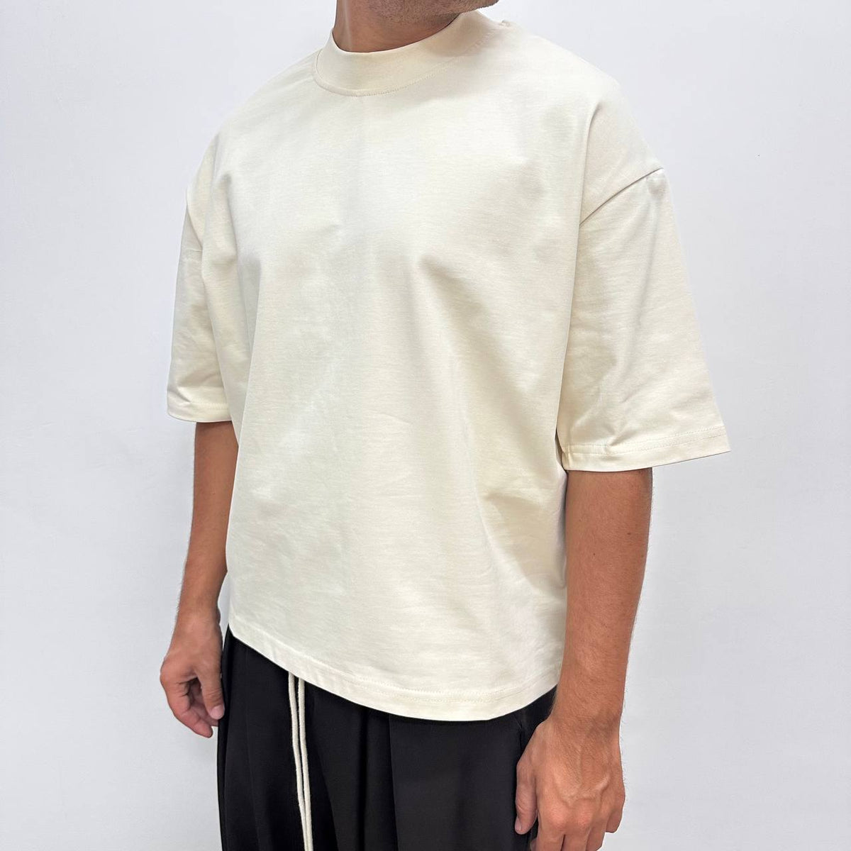 T-SHIRT CROP BEIGE