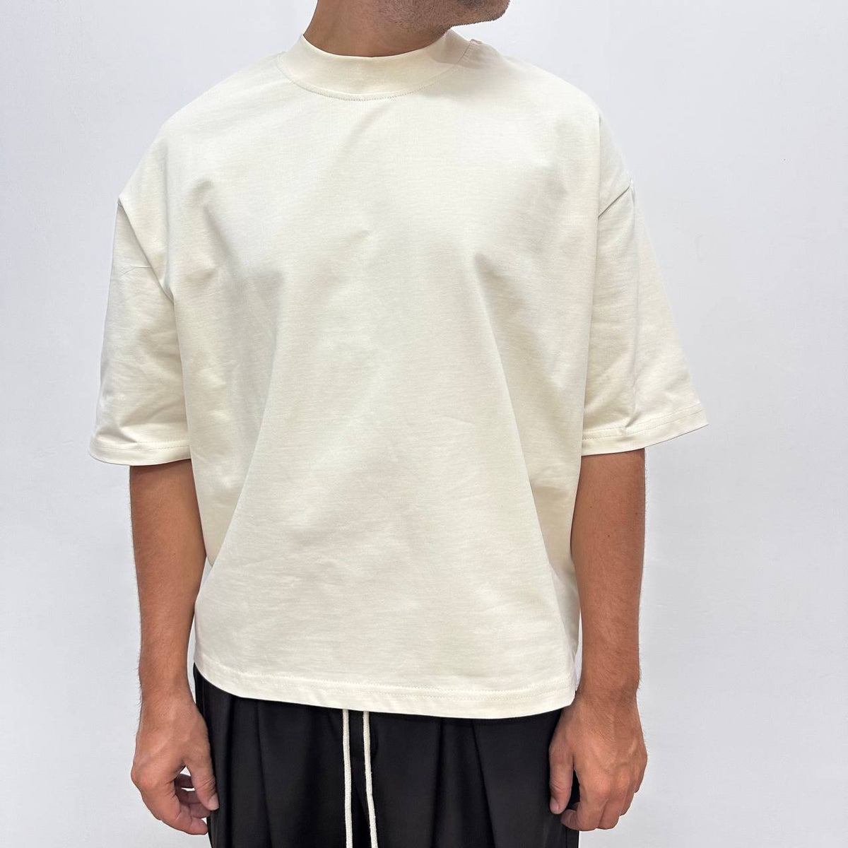 T-SHIRT CROP BEIGE