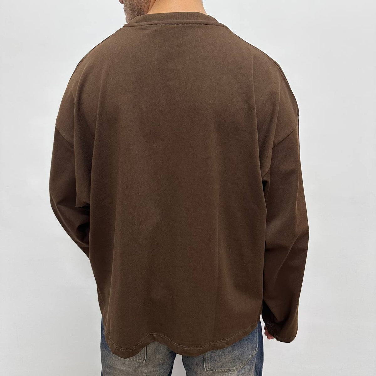 Longsleeve Over Marrone