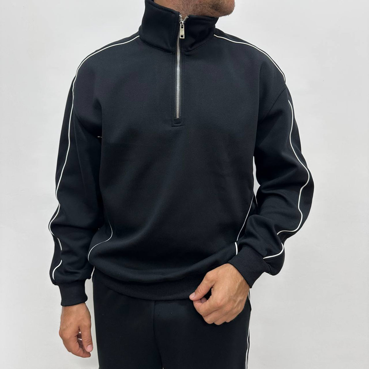 TRACKSUIT ZIP BLACK