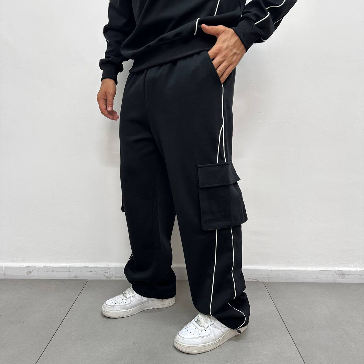 TRACKSUIT ZIP BLACK