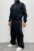 TRACKSUIT ZIP BLACK