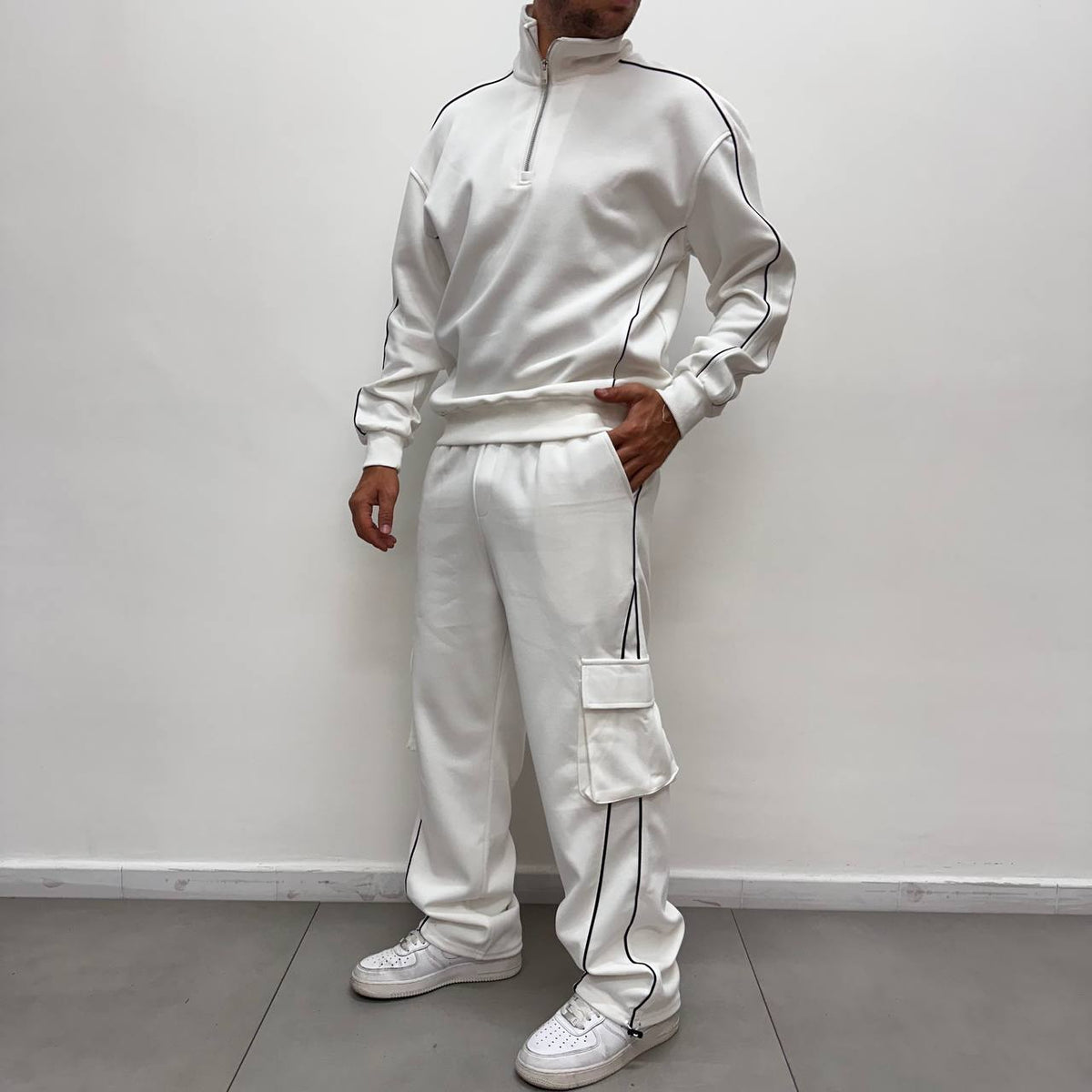 TRACKSUIT ZIP WHITE