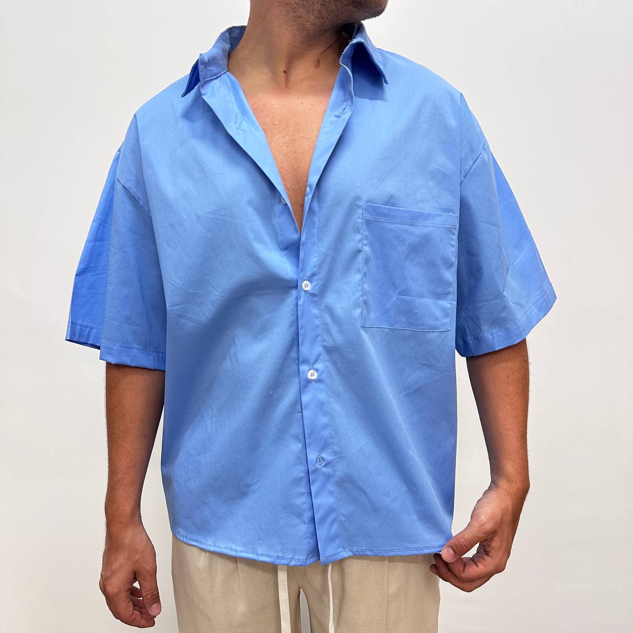 Camicia Omia Celeste