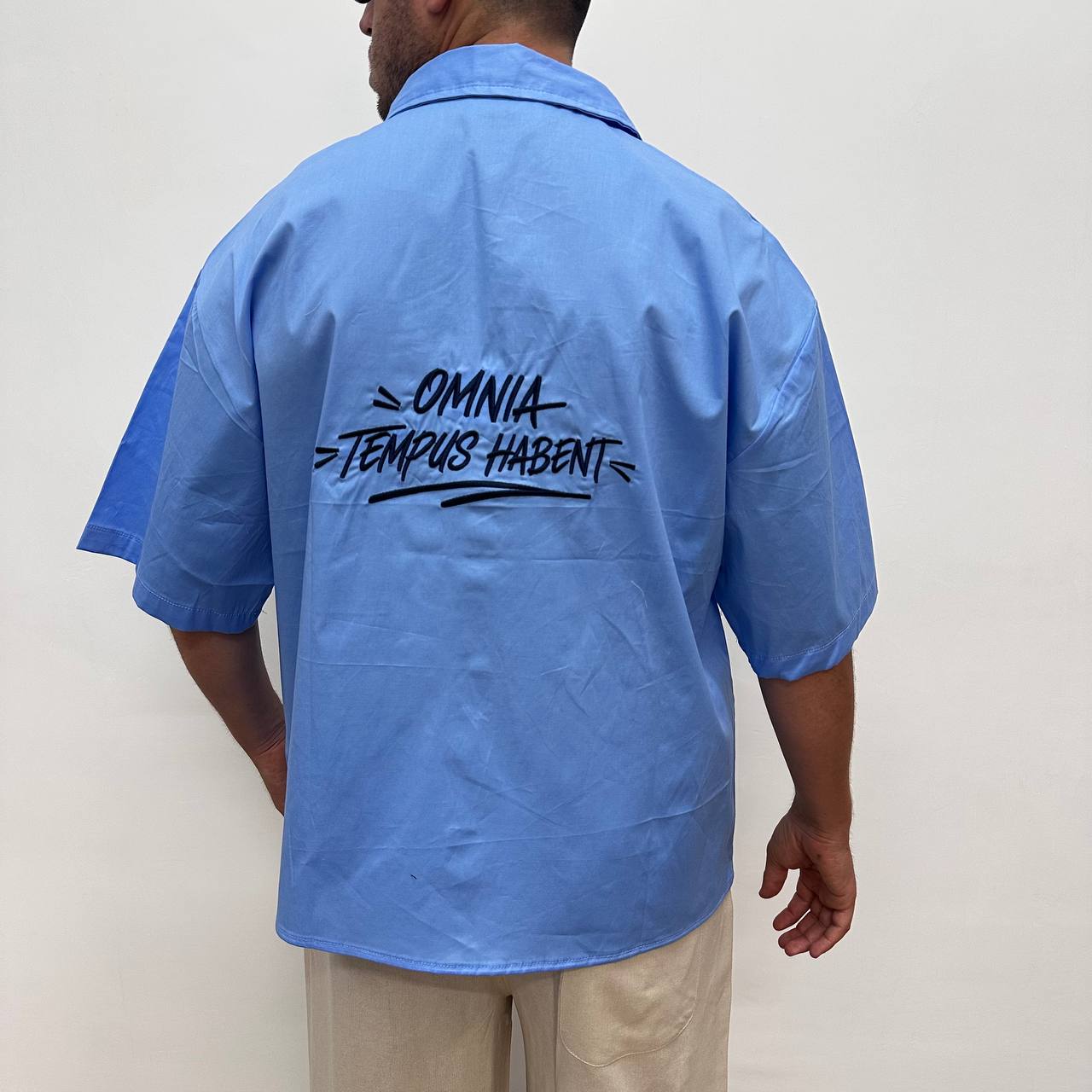Camicia Omia Celeste