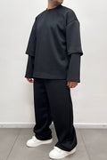 TRACKSUIT SCUBA PIQUE' NERA