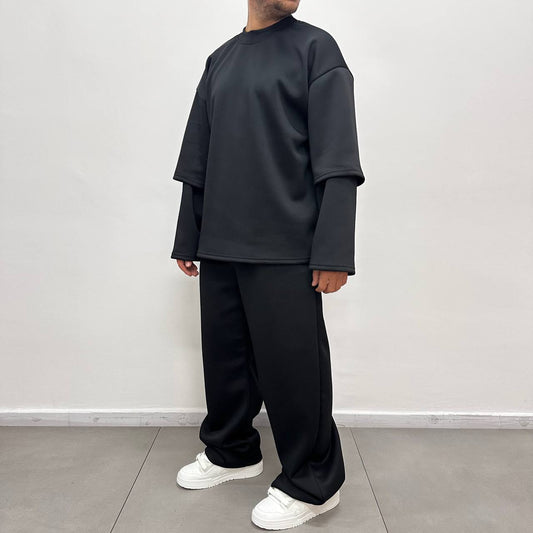 TRACKSUIT SCUBA PIQUE' NERA