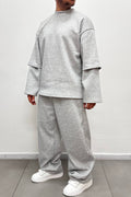 TRACKSUIT SCUBA PIQUE' GRIGIA
