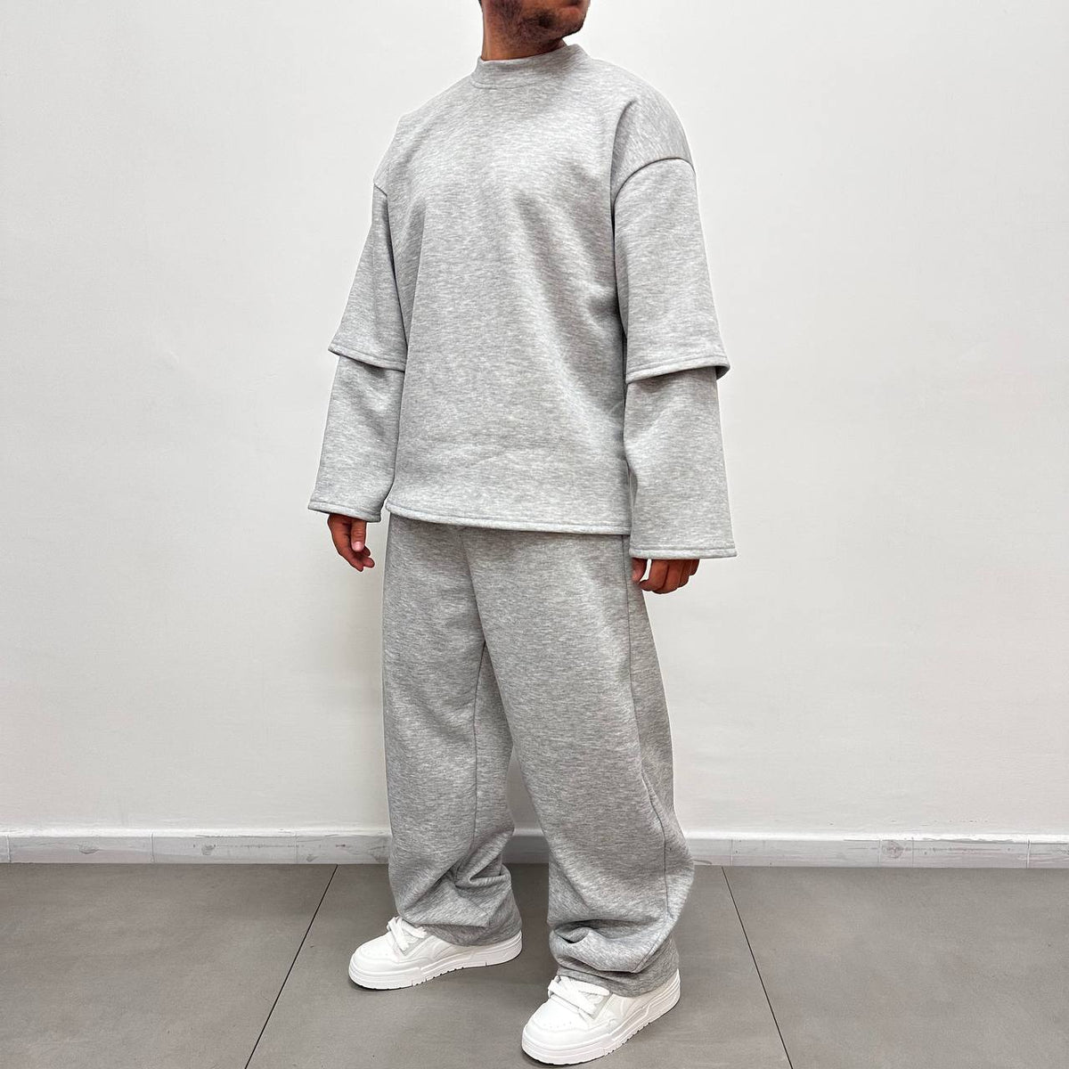 TRACKSUIT SCUBA PIQUE' GRIGIA