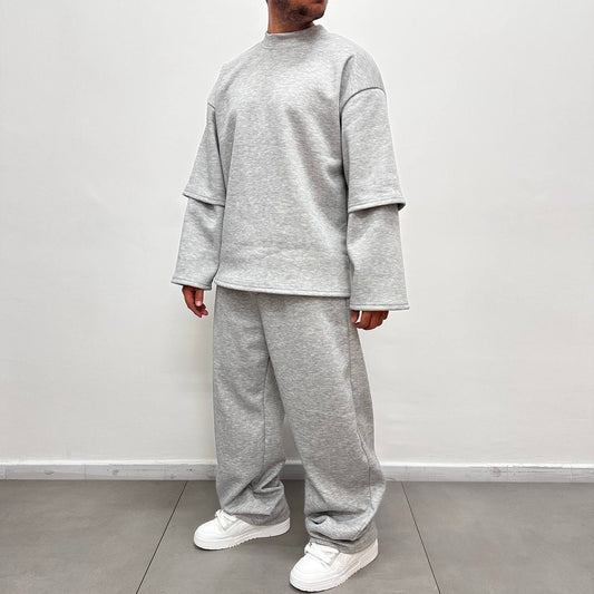 TRACKSUIT SCUBA PIQUE' GRIGIA