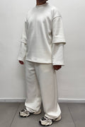 TRACKSUIT SCUBA PIQUE' BIANCA